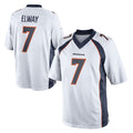 D.Broncos #7 John Elway Player White Game Ndoa Stitched Jerseys
