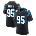 C.Panthers #95 Derrick Brown Player Black Limited Home Game Ndoa Stitched Jerseys