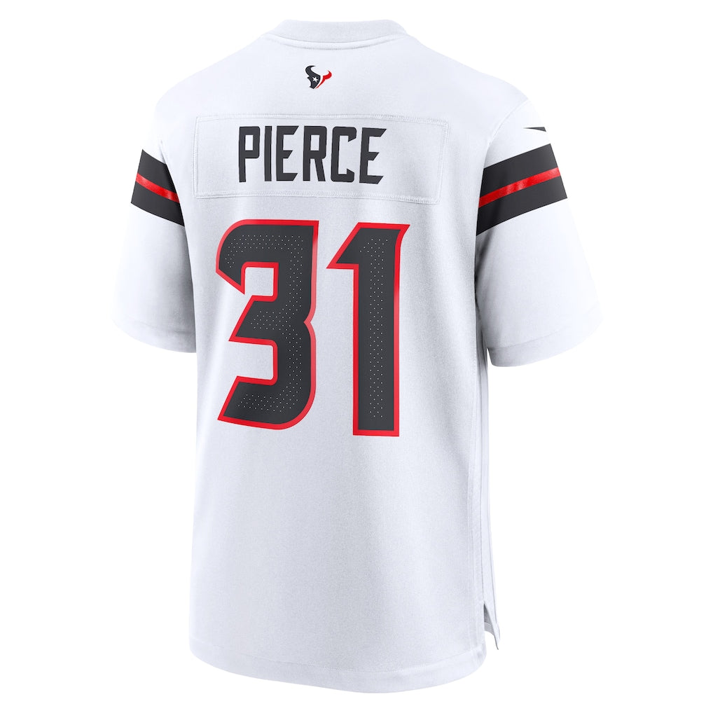 Ndoa H.Texans #31 Dameon Pierce White Game Jersey