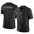 A.Falcons #5 Drake London Player Black RFLCTV Limited Ndoa Stitched Jerseys