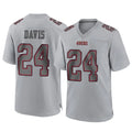 SF.49ers #24 Ashtyn Davis Player Gray Atmosphere Fashion Home Game Ndoa Stitched Jerseys