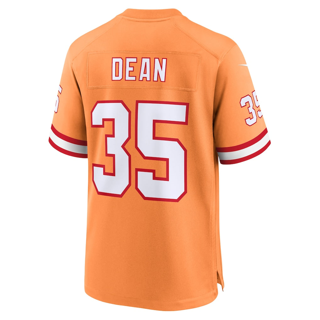 Ndoa TB.Buccaneers #35 Jamel Dean Orange Alternate Game Jersey