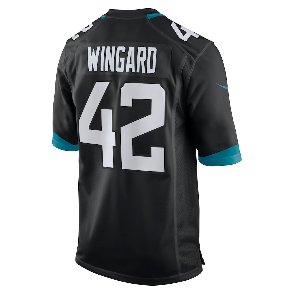 Ndoa J.Jaguars #42 Andrew Wingard Black Alternate Game Jersey