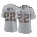 MN.Vikings #22 Harrison Smith Player Gray Atmosphere Fashion Home Game Ndoa Stitched Jerseys