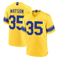 LA.Rams #35 Jaylen Watson Player Gold Classic Sol Home Game Ndoa Stitched Jerseys