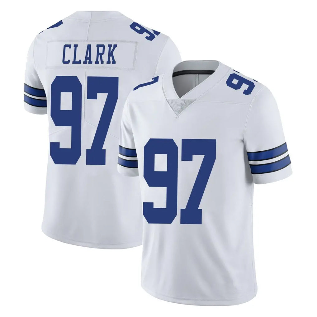 D.Cowboys #97 Kenny Clark Player White Vapor Untouchable Limited Home Game Ndoa Stitched Jerseys