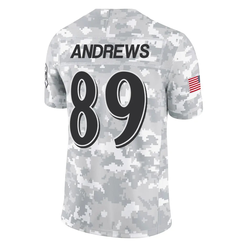 B.Ravens #89 Mark Andrews Player Arctic Camo Salute to Service Limited Ndoa Stitched Jerseys