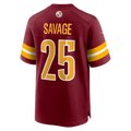 Ndoa W.Commanders #25 Darnell Savage Burgundy Team Game Jersey