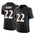 B.Ravens #22 Derrick Henry Player Black Limited Home Game Ndoa Stitched Jerseys
