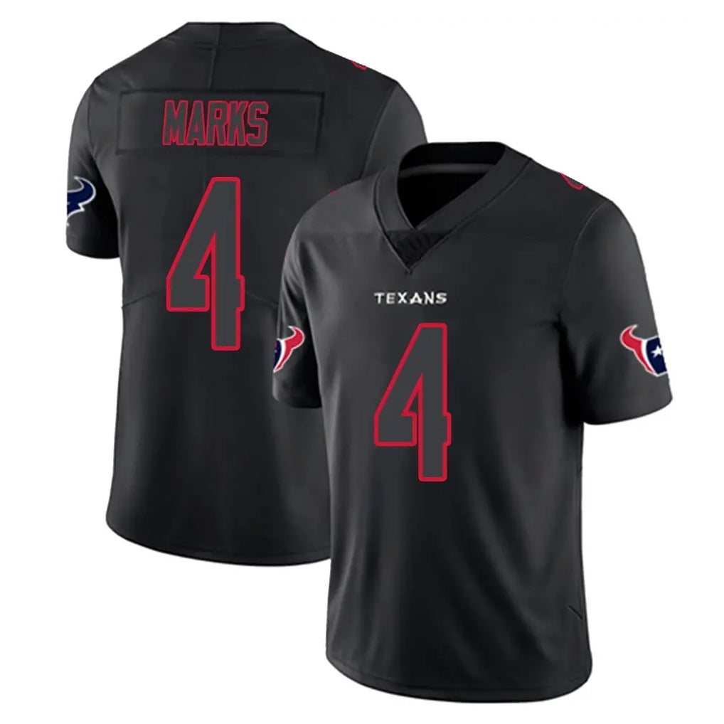 H.Texans #4 Woody Marks Player Black Impact Limited Game Ndoa Stitched Jerseys