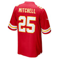 Ndoa KC.Chiefs #25 Elijah Mitchell Red Team Game Jersey