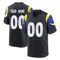 Custom LA.Rams Black Midnight Rivalries Collection Home Game Any Name & Numbers Ndoa Stitched Jerseys