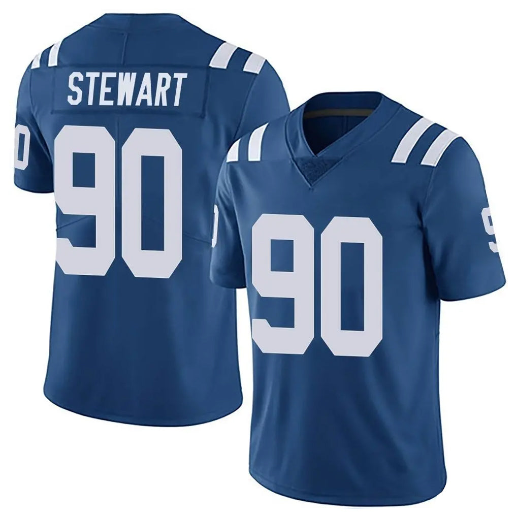IN.Colts #90 Grover Stewart Player Royal Limited Vapor Untouchable Home Game Ndoa Stitched Jerseys