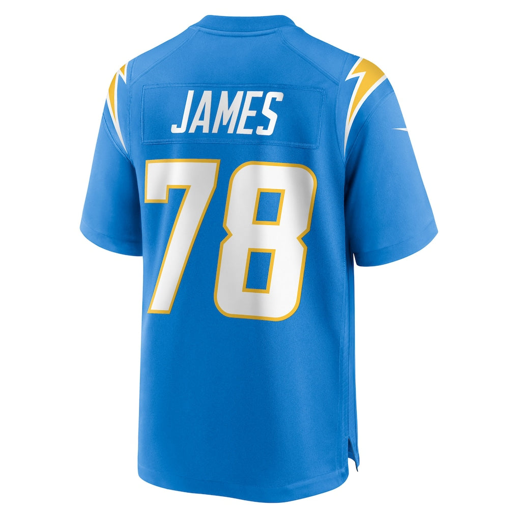 Ndoa LA.Chargers #78 Andre James Powder Blue Team Game Jersey