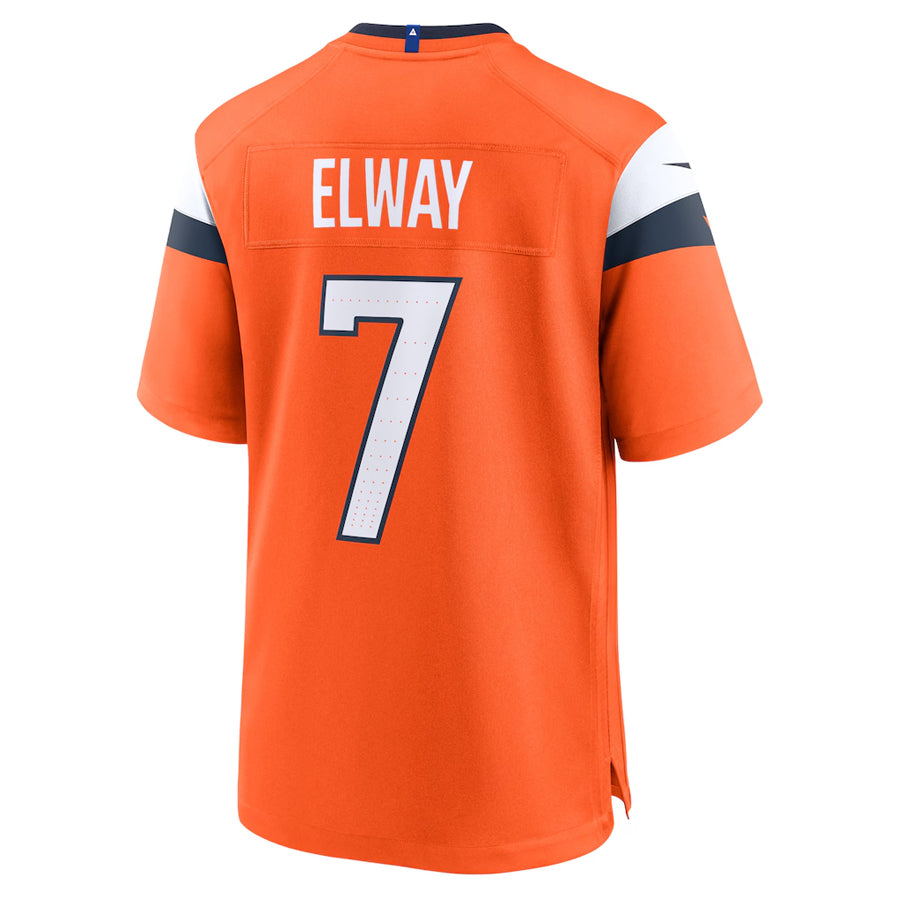 D.Broncos #7 John Elway Player Orange Home Game Ndoa Stitched Jerseys