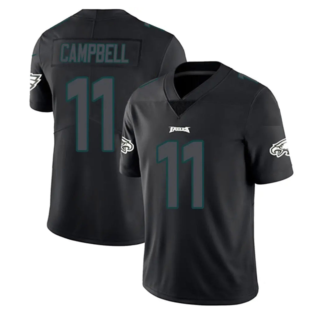 P.Eagles #11 Jihaad Campbell Player Limited Black Impact Home Game Ndoa Stitched Jerseys