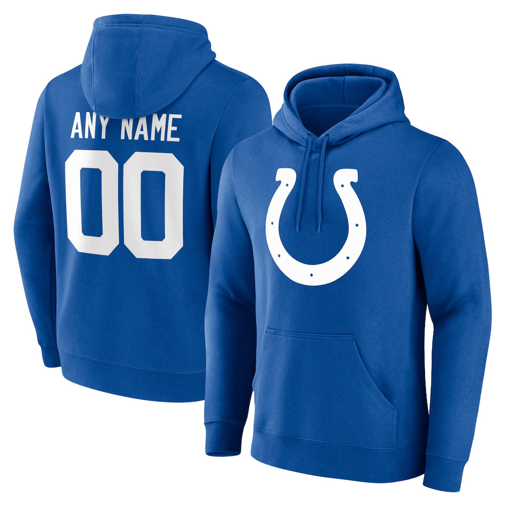 Custom IN.Colts Royal Pullover Hoodie Limited Any Name & Numbers Ndoa Stitched Jerseys