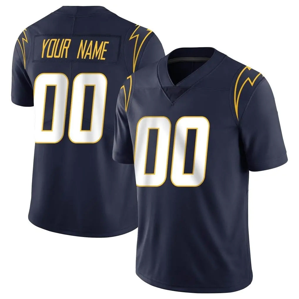 Custom LA.Chargers Navy Limited Vapor Untouchable Home Game Any Name & Numbers Ndoa Stitched Jerseys