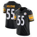 P.Steelers #55 Cole Holcomb Player Black Limited Vapor Untouchable Home Game Ndoa Stitched Jerseys