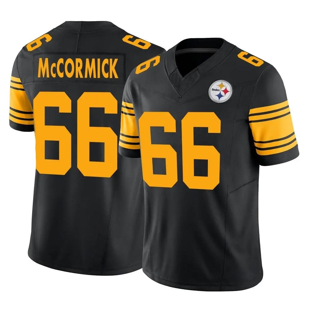 P.Steelers #66 Mason McCormick Player Black Limited 2nd Alternate Vapor F.U.S.E. Home Game Ndoa Stitched Jerseys