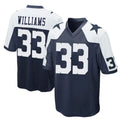 D.Cowboys #33 Javonte Williams Player Navy-White Alternate Home Game Ndoa Stitched Jerseys