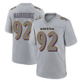 B.Ravens #92 Nnamdi Madubuike Player Gray Color Rush Vapor Untouchable Game Ndoa Stitched Jerseys