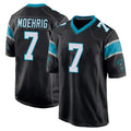C.Panthers #7 Tre'von Moehrig Player Black Home Game Ndoa Stitched Jerseys