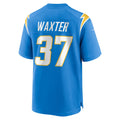 Ndoa LA.Chargers #37 Isas Waxter Powder Blue Team Game Jersey