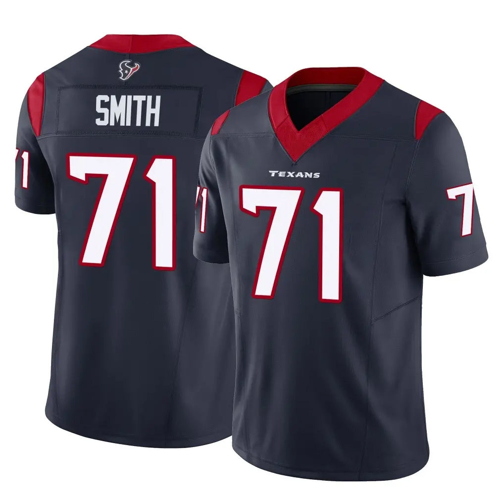 H.Texans #71 Braden Smith Player Navy Limited Vapor F.U.S.E. Home Game Ndoa Stitched Jerseys