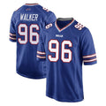 B.Bills #96 Deone Walker Player Royal Home Game Ndoa Stitched Jerseys