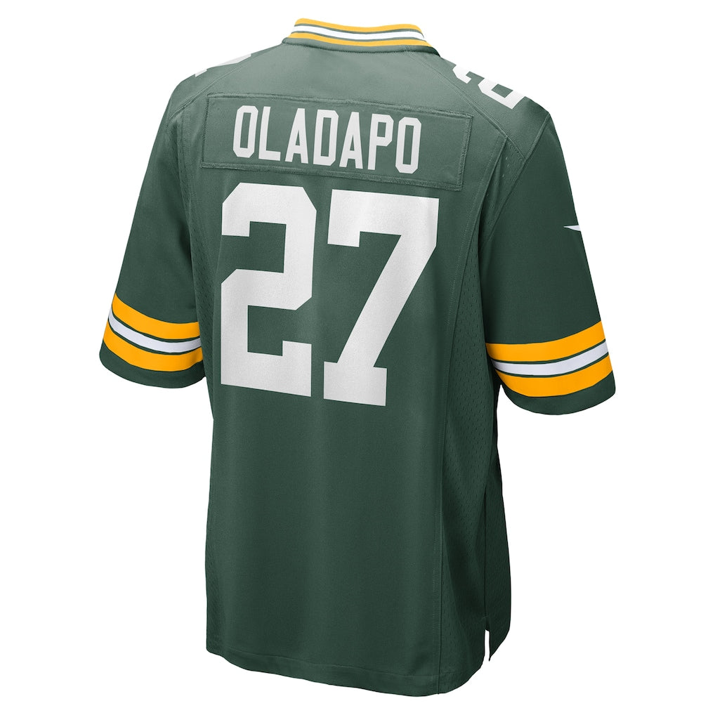 Ndoa GB.Packers #27 Kitan Oladapo Green Game Jersey