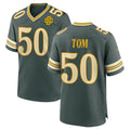GB.Packers #50 Zach Tom Player Green 2026 Rivalries Collection Home Game Edoa Stitched Jerseys