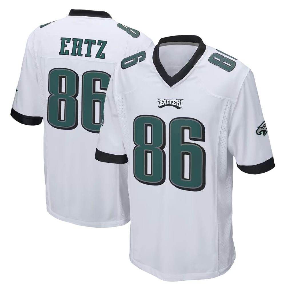 P.Eagles #86 Zach Ertz Player White Home Game Ndoa Stitched Jerseys