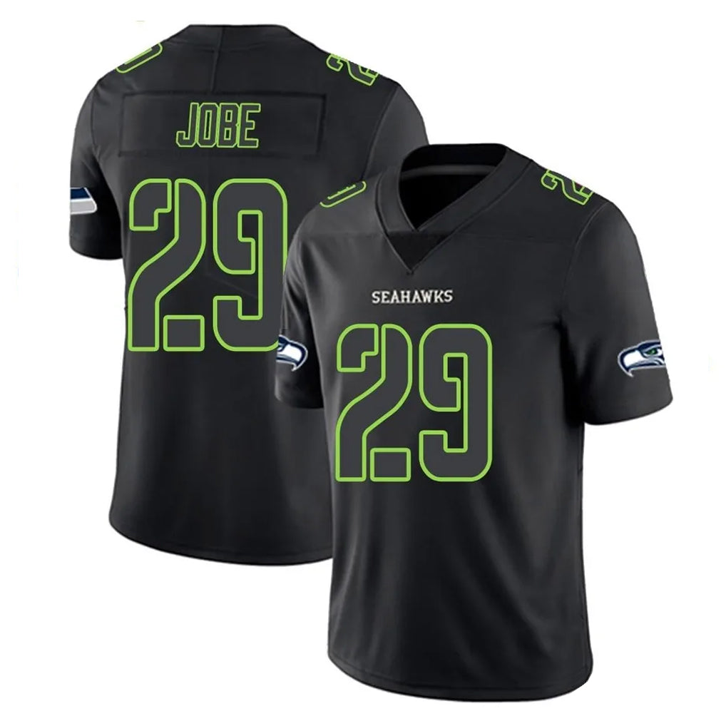 S.Seahawks #29 Josh Jobe Player Black Impact Limited Home Game Ndoa Stitched Jerseys