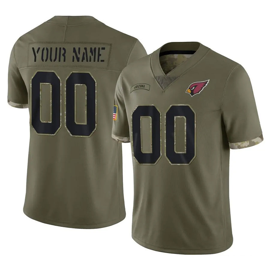 Custom A.Cardinals Olive Salute To Service Limited Game Ndoa Stitched  Jerseys