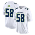 S.Seahawks #58 Derick Hall Player White Tundra Fashion Home Game Ndoa Stitched Jerseys