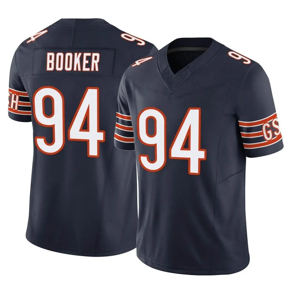 C.Bears #94 Austin Booker Player Navy Vapor F.U.S.E. Limited Home Game Ndoa Stitched Jerseys