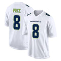S.Seahawks #8 Jadarian Price Player White Tundra Fashion Home Game Ndoa Stitched Jerseys