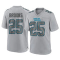 C.Panthers #25 Jonathon Brooks Player Gray Atmosphere Fashion Game Ndoa Stitched Jerseys