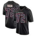 H.Texans #72 Tommy Togiai Player Black Fashion Home Game Ndoa Stitched Jerseys