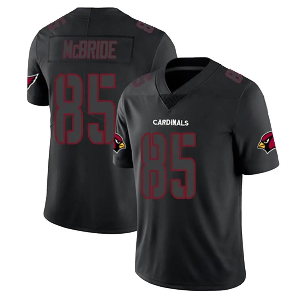A.Cardinals #85 Trey McBride Player Black Impact Limited Home Game Ndoa Stitched Jerseys