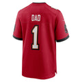 Ndoa TB.Buccaneers #1 Dad Red Game Jersey