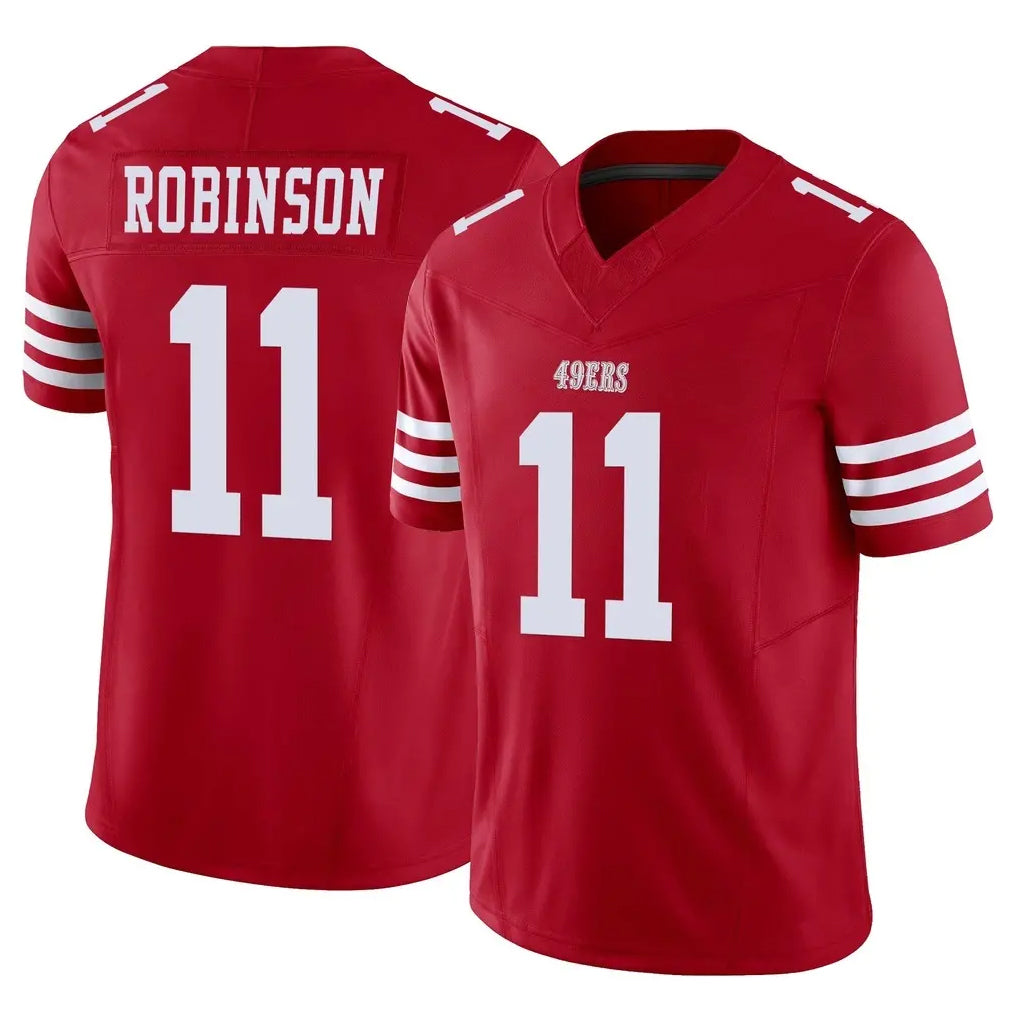SF.49ers #11 Demarcus Robinson Player Red Limited Vapor F.U.S.E. Home Game Ndoa Stitched Jerseys
