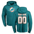 Custom M.Dolphins Aqua LOGO Pullover Hoodies Limited Any Name & Numbers Ndoa Stitched Jerseys