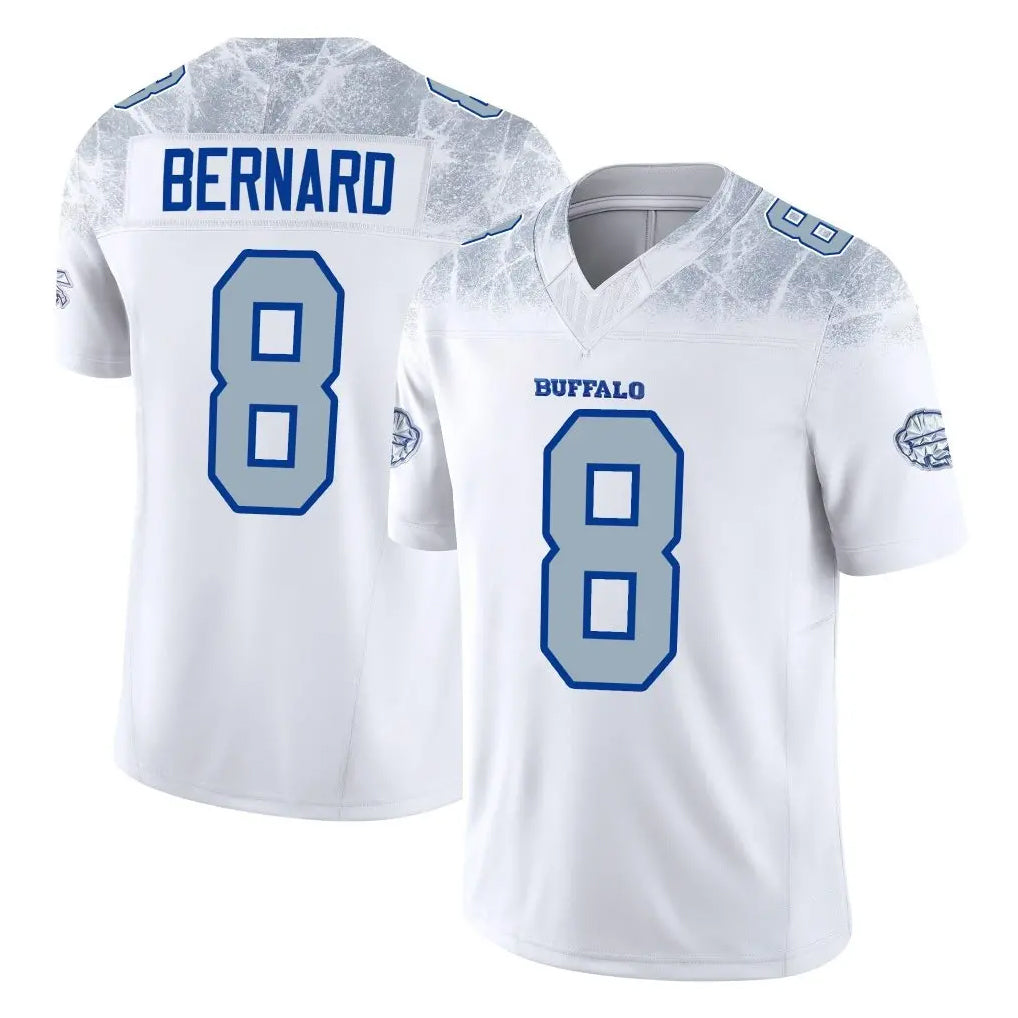 B.Bills #8 Terrel Bernard Player White Rivalries Collection Limited Game Ndoa Stitched Jerseys