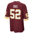 Ndoa W.Commanders #52 Jamin Davis Burgundy Game Jersey