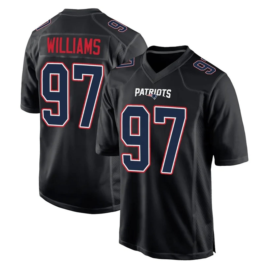 NE.Patriots #97 Milton Williams Player Carbon Fashion Limited Home Game Ndoa Stitched Jerseys