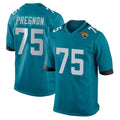 J.Jaguars #75 Emmanuel Pregnon Player Teal Home Game Ndoa Stitched Jerseys