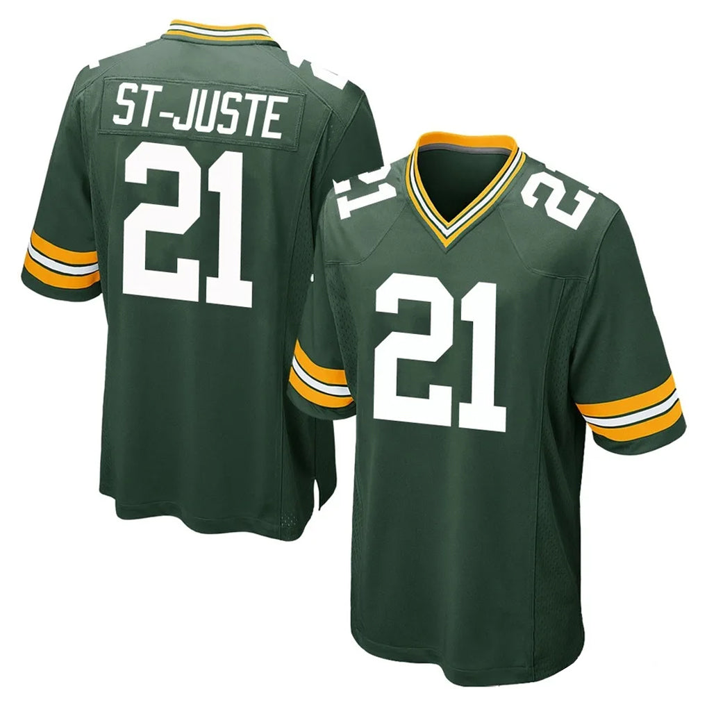 GB.Packers #21 Benjamin St-Juste Player Green Home Game Ndoa Stitched Jerseys