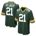 GB.Packers #21 Benjamin St-Juste Player Green Home Game Ndoa Stitched Jerseys